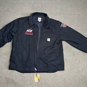 Carhartt Detroit Black Work Jacket with Embroidered Logo